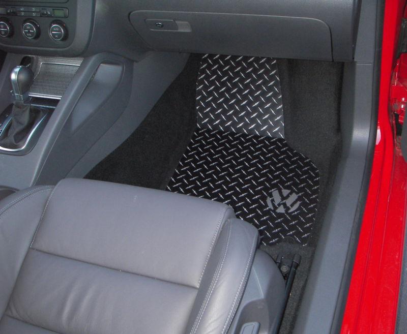 Sell VW m5 rabbit GTI jetta GLI BLACK METAL floor mats with exposed