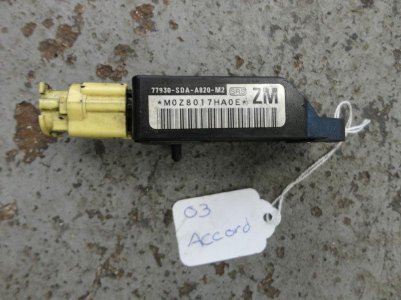 03-04 honda accord sedan srs air bag side impact sensor oem