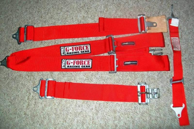 G-force racing seat belts, street rod, hot rod, rat rod