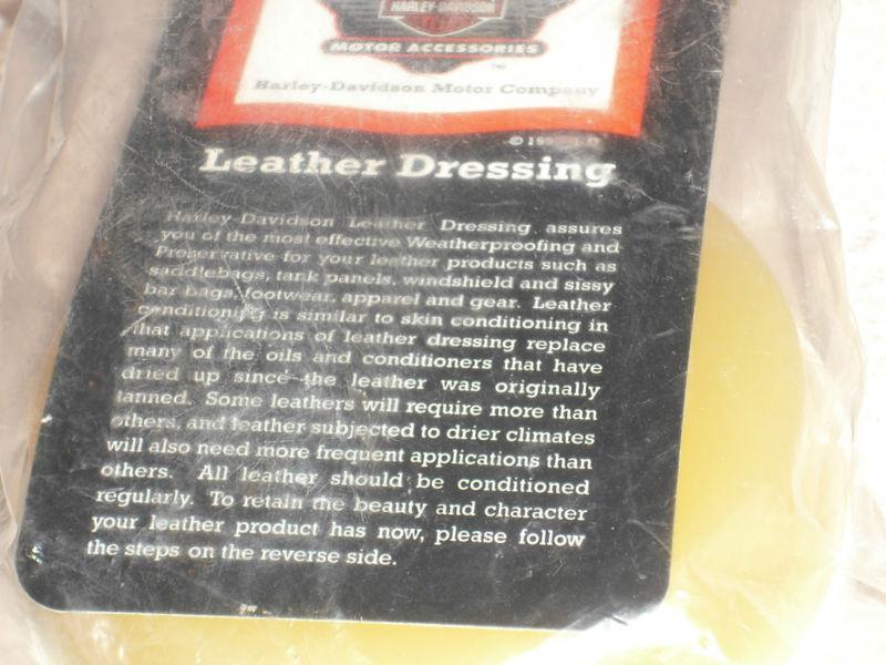 Sell NEW GENUINE HARLEY DAVIDSON MOTOR ACCESORIES LEATHER DRESSING 2.5