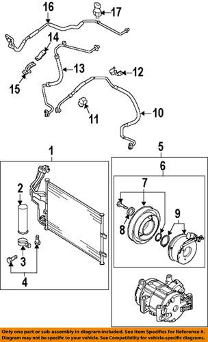 Mazda oem bbp261480c a/c condenser-condenser assembly