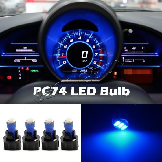 4xt5 pc74 twist lock instrument panel cluster plug blue dash light bulb 17 73 74