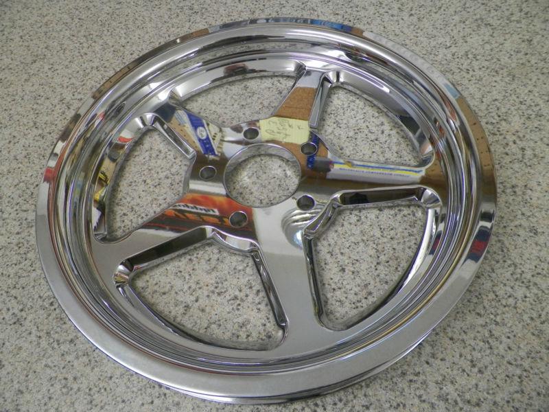 Chrome star pulley 68t 1.125 wide for harley davidson softail 00-05