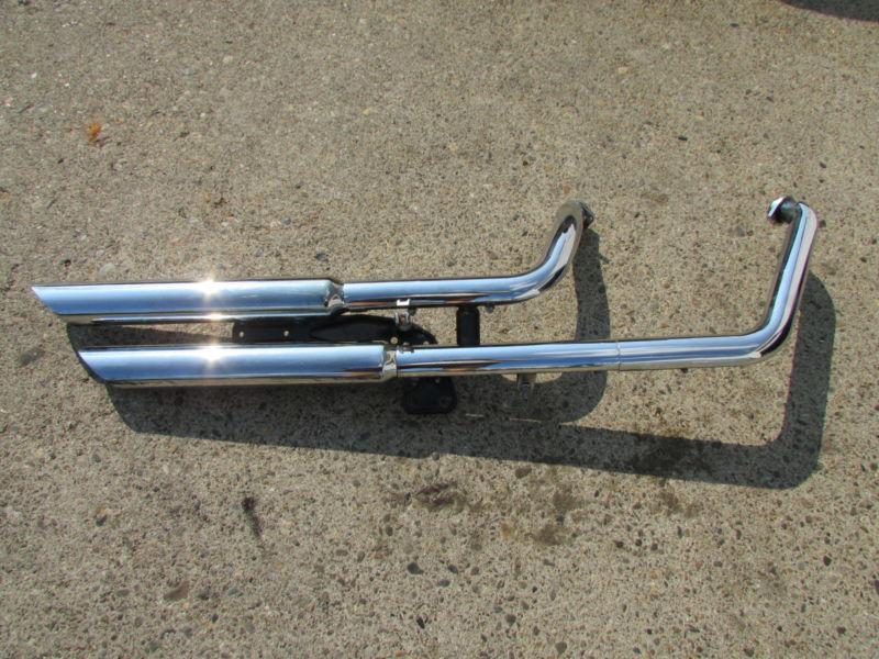 1997 softail springer fxst fxstc full exhaust pipes mufflers cans