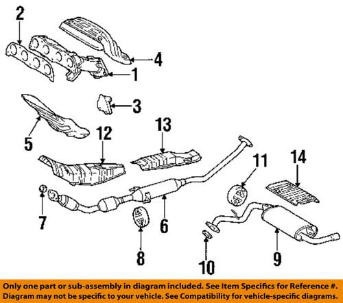 Toyota oem 171730d020 exhaust manifold gaskets/exhaust manifold gasket