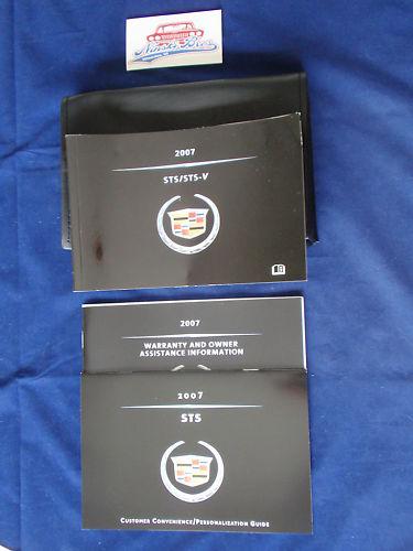 New 2007 cadillac sts / sts-v owners manual w/case 07