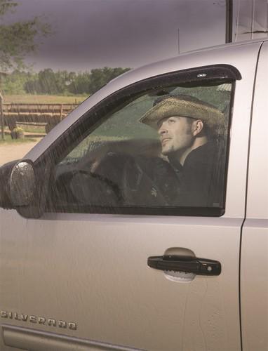 Auto ventshade 682956 chrome ventvisor; deflector 2 pc.