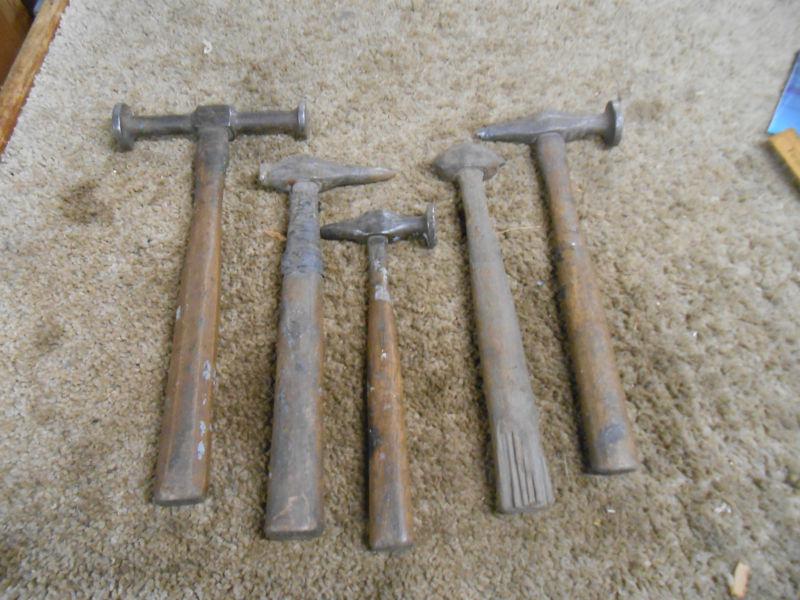L1728 5 Vintage auto body hammers TOOLS AUTO UNIQUE CAR , US $7.06, image 5