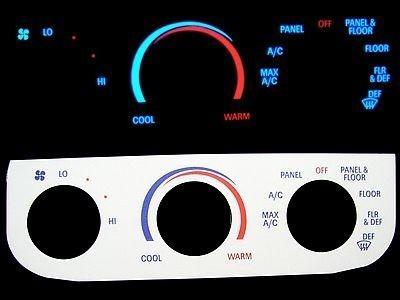 Ford f-150 & expedition white face glowing hvac ac climate control panel heater