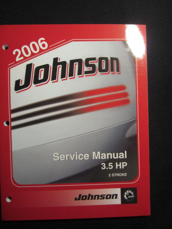 2006 brp johnson outboard 2-stroke 3.5 hp service repair shop manual 