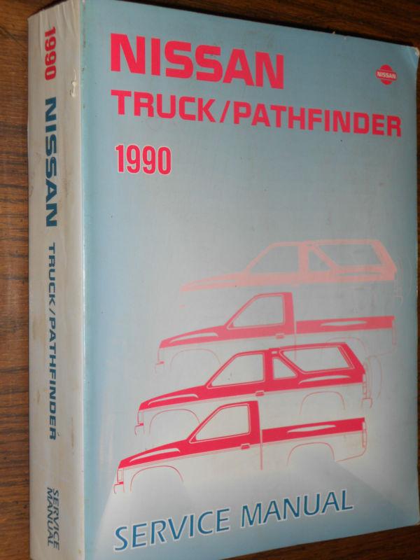 1990 nissan truck / pathfinder shop manual  / original book