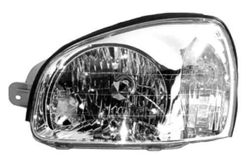 Replace hy2502121v - 01-02 fits hyundai santa fe front lh headlight assembly