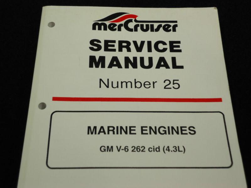 1997 mercruiser service tech manual# 90-861328-1297  gm v-6 262 cid 4.3l boat