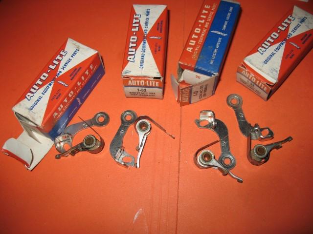 Lot nos of autolite point sets 1957 1958 chrysler saratoga windsor v8 desoto oem
