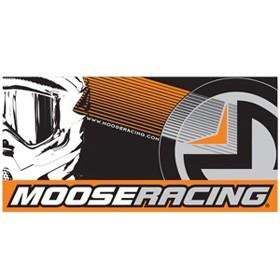 Moose shop banner  black/orange 20"w x 44"l