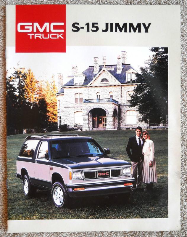 1988 gmc truck s-15 jimmy brochure catalog literature "combined shipping to us"