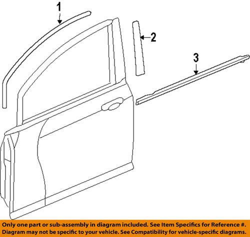 Honda oem 72410saa013 door moulding-belt molding