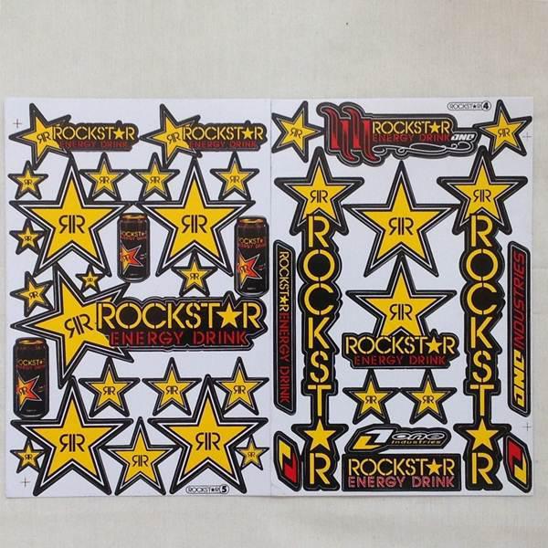 2 sheets car stickers racing decal motocross atv hot sale! free shipping s08