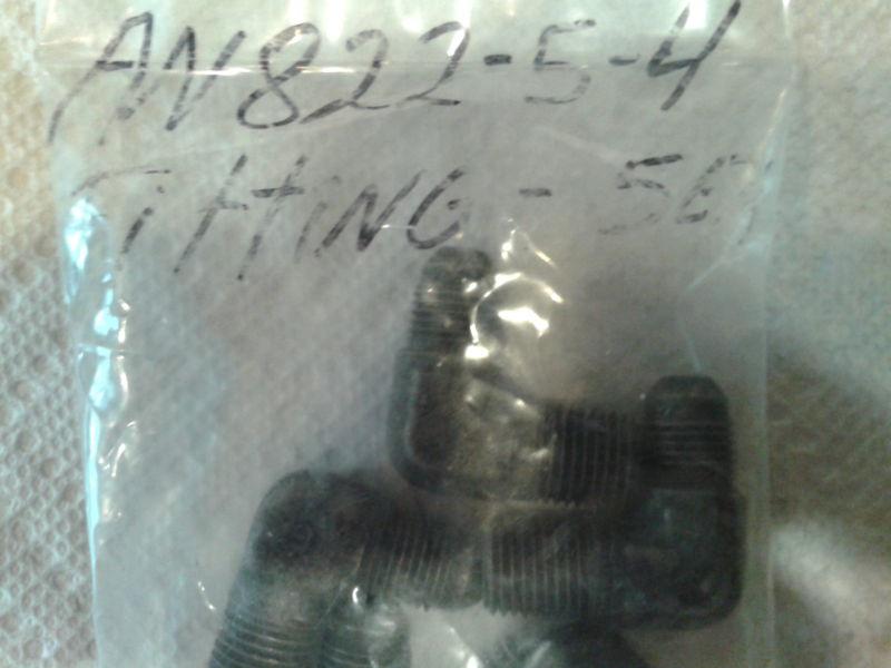 Fitting steel 90 degree aircraft grade an822-5-4  qty 5