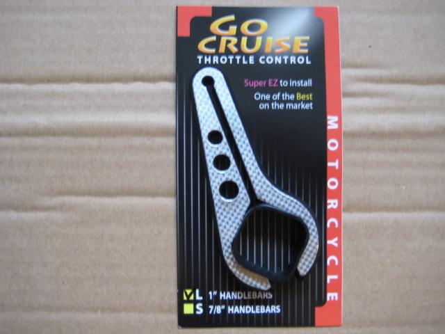 Go cruise throttle control-large 1" handlebar-silver color