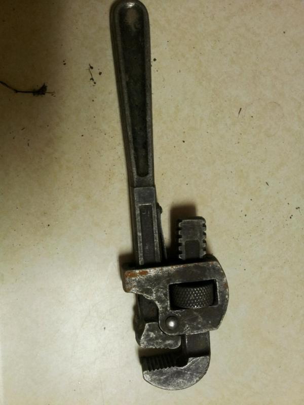 Vintage antique channel pliers or pipe wrench tool heavy duty industrial