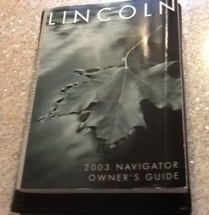 2003 03  lincoln navigator  owners guide manual