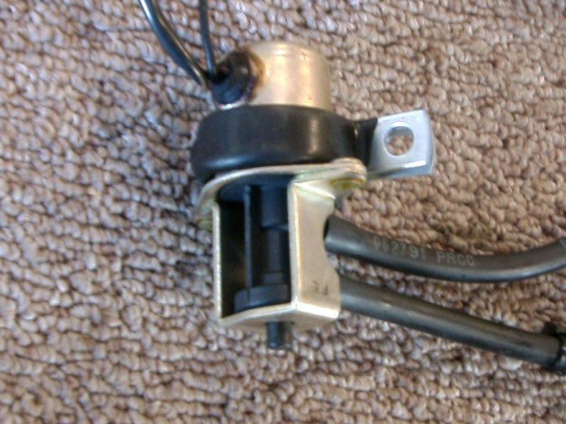 Mercury 60hp 3 cylinder 2 cycle outboard, solenoid valve w/ hoses & clamp