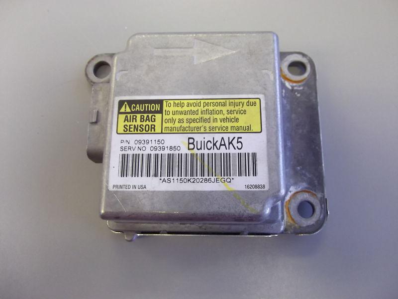 01 buick century regal air bag module 09391150