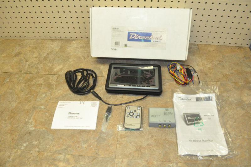 Directed video 7" wide screen lcd headrest monitor hvm701 kit  remote 