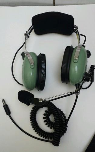 David clark headset pilot airplane aviation with m-1/dc amplified mic