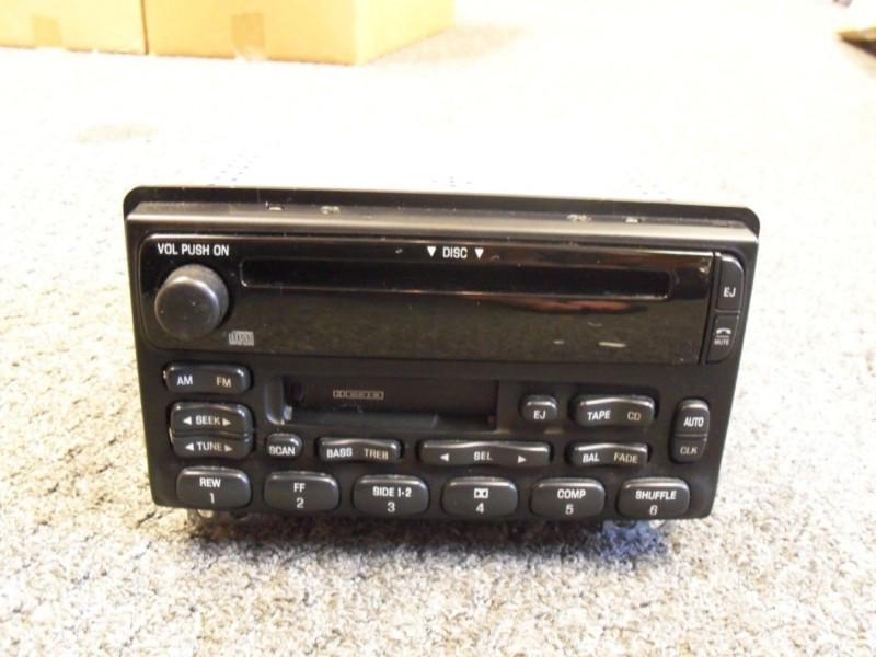 2001-2004 oem ford mustang am/fm radio cd cassette player 1l2f-18c868-bb