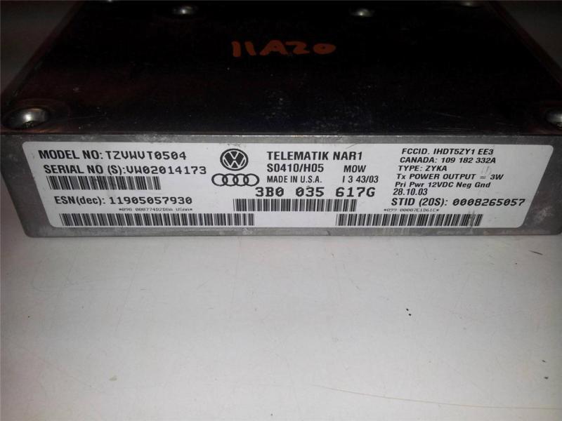 00 01 02 03 04 05 MK4 B5 VW Telematic NAR1 Control Module, US $54.99, image 1