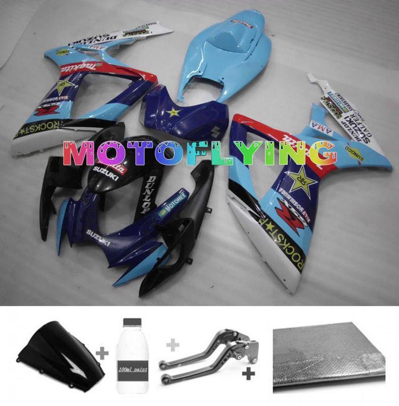 Injection fairing bodywork paint levers for suzuki 2006 2007 gsxr 600 750 k6 h52