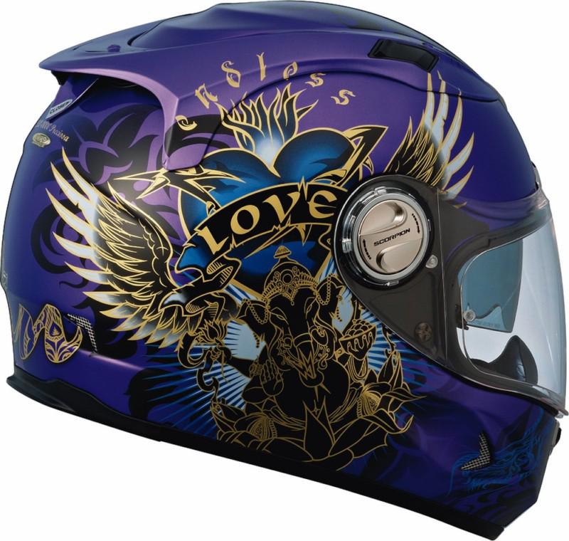 Scorpion exo-1100 preciosa womens street helmet - purple - md
