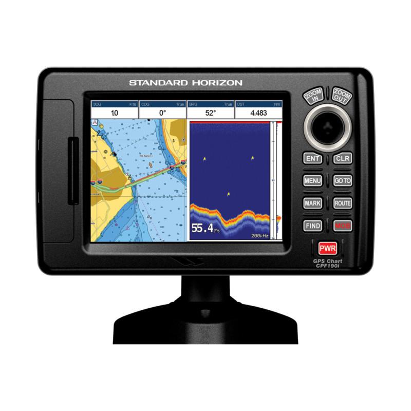 Standard horizon cpf190i 5" internal gps chartplotter/fishfinder combo w/built-i