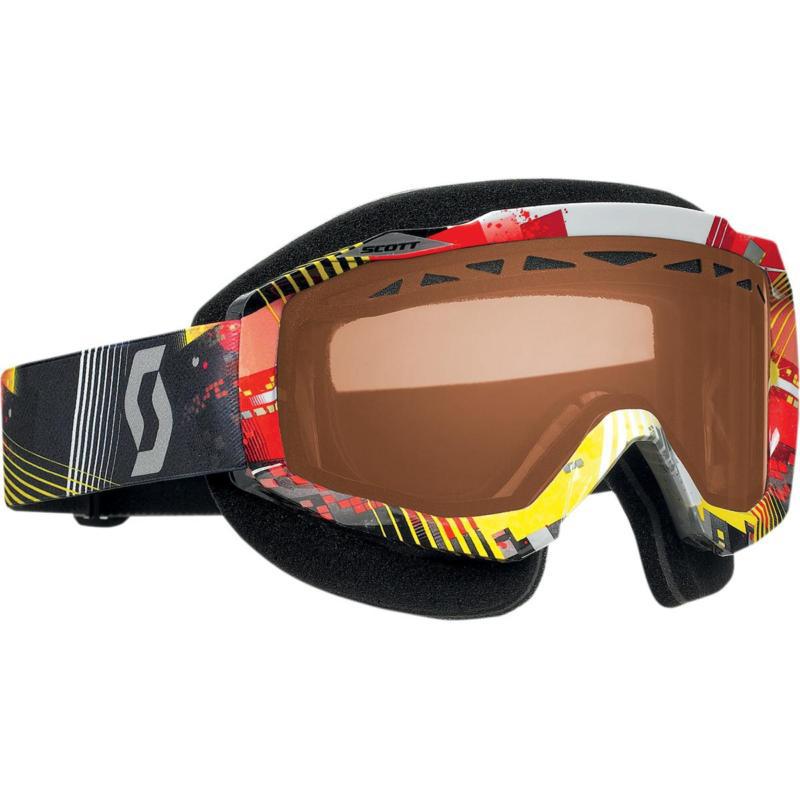 Sell Scott USA Hustle Snowcross Goggles Tangent Red and Yellow/Rose