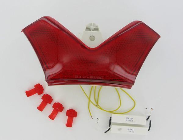 Clear alternatives integrated sequential taillights - red  ctl-0095-qrd