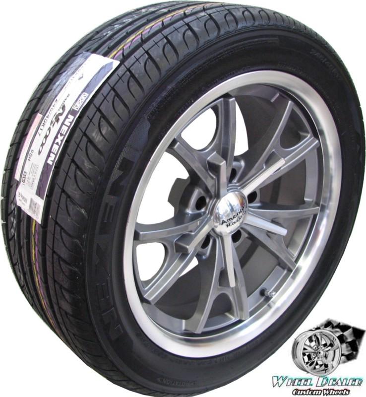 17x7-17x8 GRAY AMERICAN RACING WHEELS RIMS & TIRES CHEVY MONTE CARLO 1970-1972, US $1,299.00, image 2