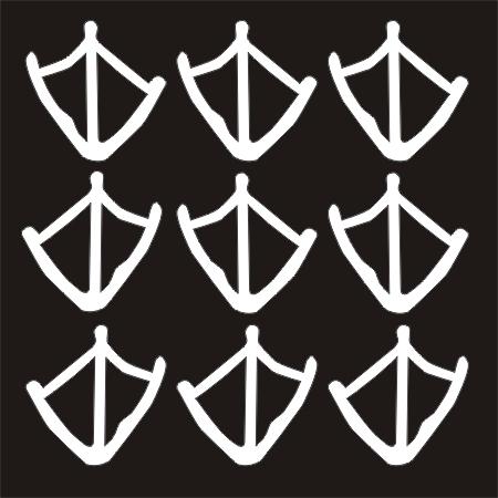 Duck tracks foot prints vinyl decal sticker hunting