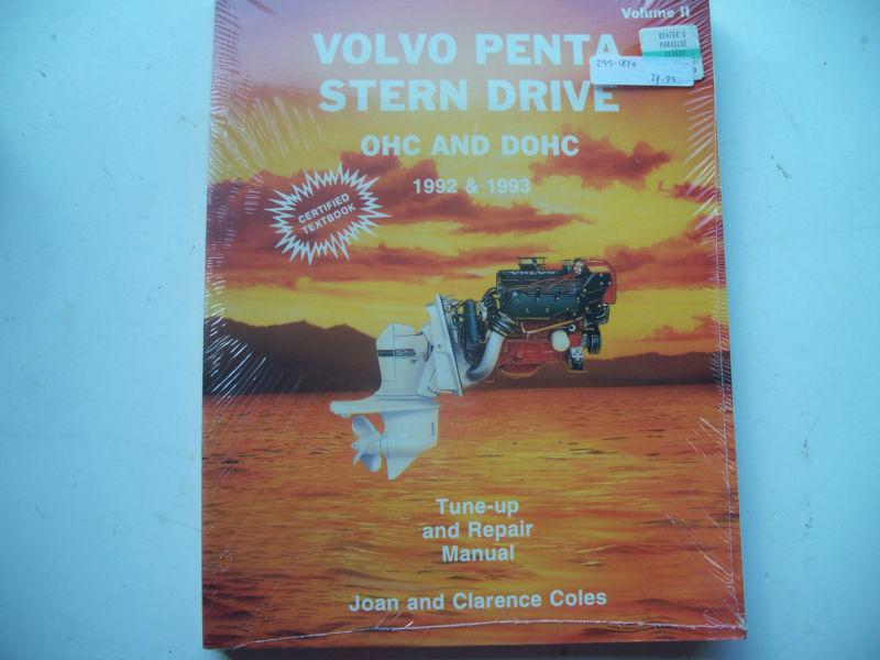 Volvo penta stern drive ohc & dohc 1992 - 1993 service manual by selco