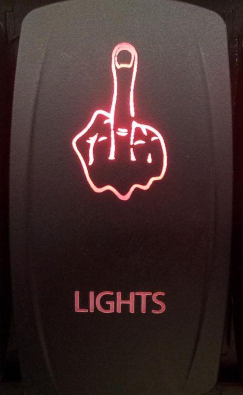 Give them the finger utv backlit marine switch polaris rzr xp 900 rzr s rzr 4 