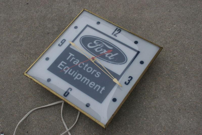 Original 60's/early 70's ford tractor pam lighted dealer clock. mint original!!