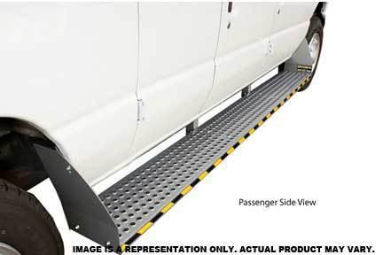 Kargo master curb side (passenger side) step and mount kit for chevy - grey