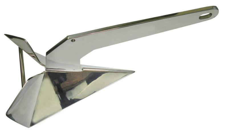 Aisi 316 stainless steel marine boat delta type wing anchor 16.5 lbs