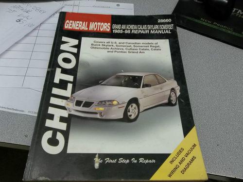 Chilton general motors skylark,somerset,achieva,calais,grand am repair manual