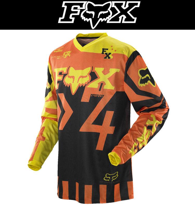 Fox racing hc anthem orange black dirt bike jersey motocross mx atv 2014