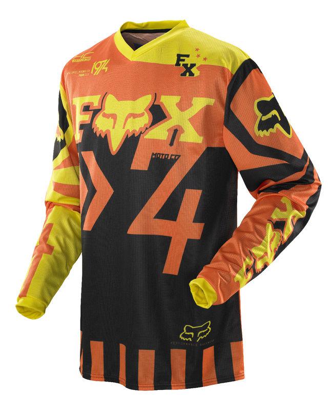 Sell Fox Racing HC Anthem Orange Black Dirt Bike Jersey Motocross MX ...