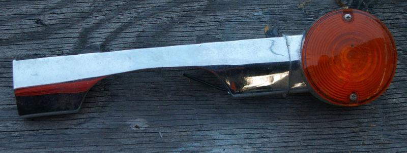 Chrome rear signal light & bar for a 1981 yahama virago model xv750 motorcycle