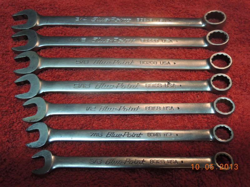Blue point standard 3/8 -3/4 combination wrench set