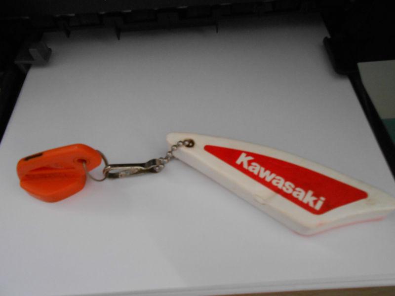 Kawasaki magnetic jet ski key 3014 w/ floating key chain saftey switch 1100 oem